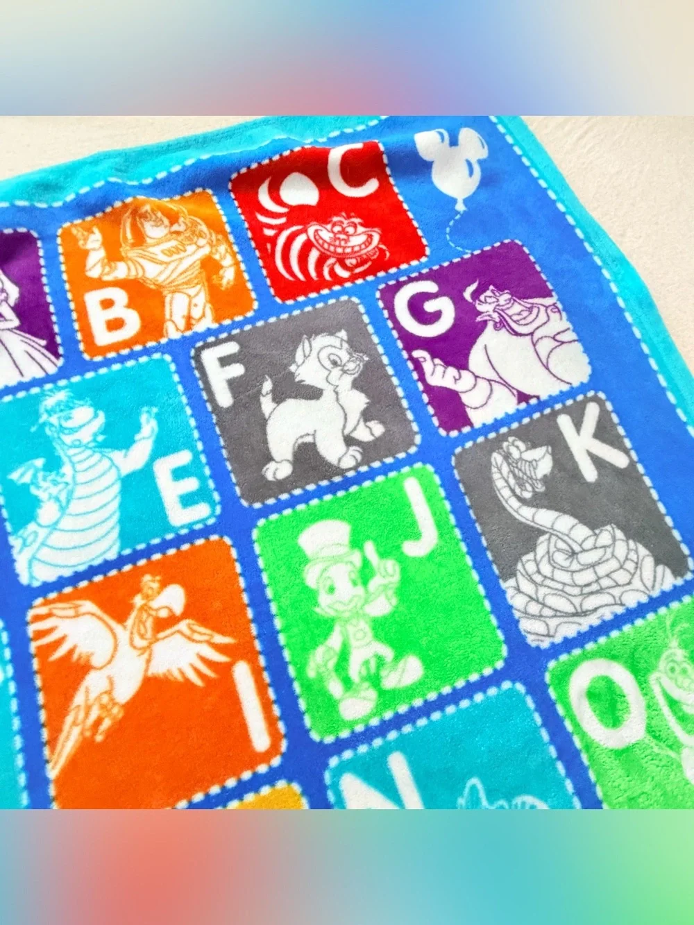 World of Disney Alphabet Fleece Blanket 40x60